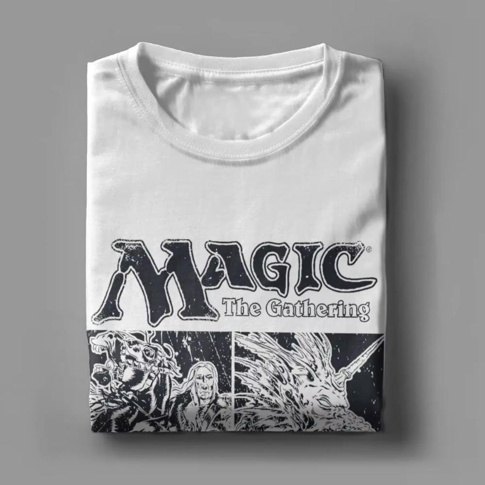 Футболки Magic Gathering MTG для мужчин Creature Box Up Винтажные хлопковые футболки с круглым вырезом и коротким рукавом Большие размеры мерч