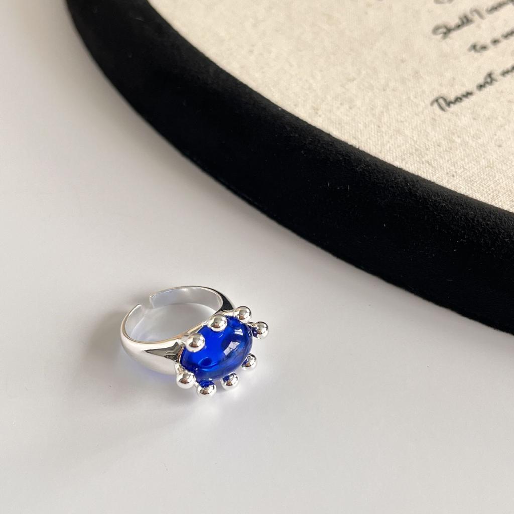 Кольцо в форме краба ins wind женское, цветное, с глазурью, нишевое, простое, открывающееся, регулируемое, персонализированное, на указательный палец