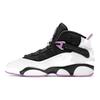 Кроссовки Air Jordan 6 Rings GS Белые Светло-фиолетовые Детские Вольт Черный Шок 323419-150