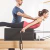 2PCS Pilates Double Loop Straps for Reformer Feet Elastic Cord Yoga Bed Exercise Accessory Resistance Band Pilates Equipment