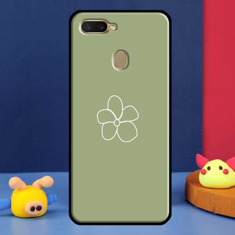 Зеленая эстетика Для Oppo A54 A57 S A78 A58 A98 A5 A9 A91 A15 A16 A17 A52 A72 A76 A96 A74 A94 A77 Чехол для телефона