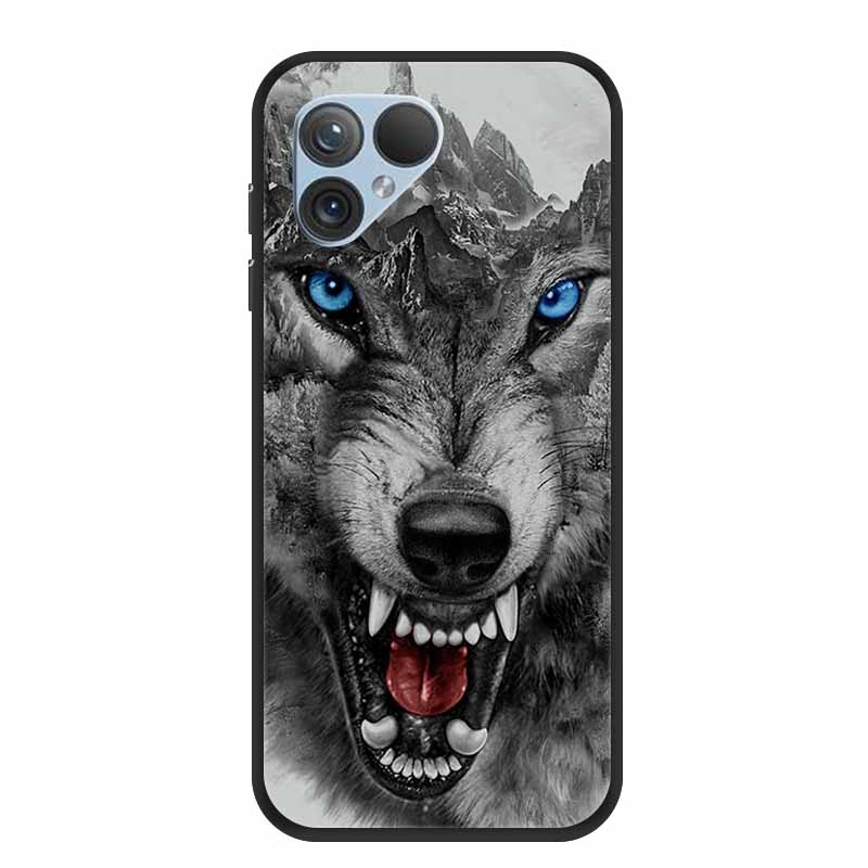 Чехол для Fairphone 5 6,46" ТПУ Животные Мягкий Силиконовый Бампер Задняя Крышка Чехлы для Телефона для Fairphone5 5G Волк Крутой Защитный Fundas