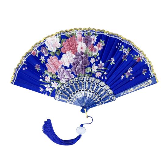 Складной веер в китайском стиле с кисточками, переносной летний вентилятор для охлаждения, украшение для танцевальных представлений, реквизит для костюмов для вечеринок