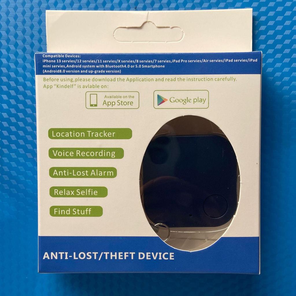 Smart Square 5.0 Bluetooth Tracker: Anti-Loss Device for Kids & Seniors, Phone Item Locator, Two-Way Alarm, Location Finder