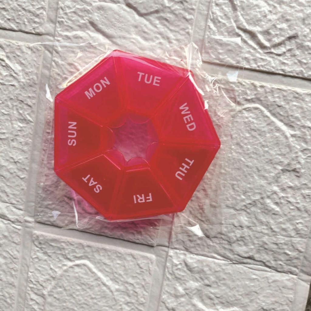 1Pcs Pill Case Plastic 7 Days Tablet Candy Box Portable Storage Tablet Holder Travel Organizer Pill Dispenser Container