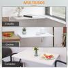 Wall-Mounted Folding Table, Wooden Drop-Down, 60 x 40 x 20 cm, White