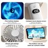 5-Speed Wind Charging Fan Handheld Desk Fan Portable Mini Fan With Phone Holder
