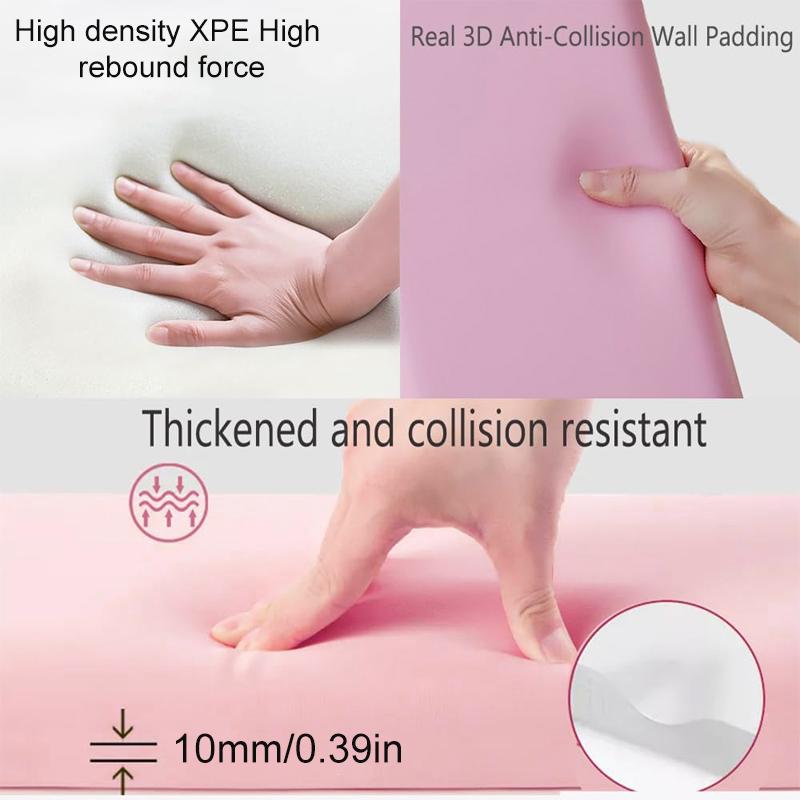 5 ШТ./КОМПЛ. 3D Наклейки на стену Детские Противоударные Кожаные Стеновые Панели Обои Самоклеящаяся Мягкая Сумка Отклеивающиеся и Приклеивающиеся Декоративные Изголовья