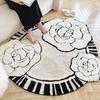 French Cream Wind Mountain Camellia Carpet Living Room Tea Table Mat Bedroom Thickened Bedside Carpet Cloak Dressing Table Mat