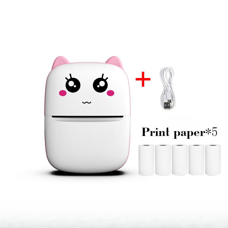 Мини-термопринтер для этикеток, мобильный телефон, портативный фотопринтер для студентов, принтер для неправильных вопросов