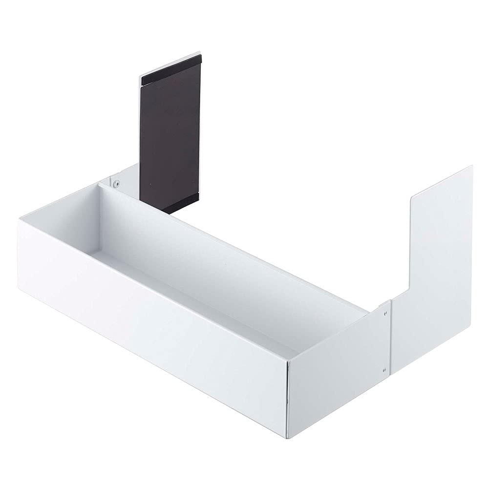 Yamazaki Jitsugyo 5272 Магнитная телескопическая стиральная машина Just Clip со стойкой для хранения белья, Белая, Прибл.. W38-65.5XD30XH18см, Башня, Магниты,