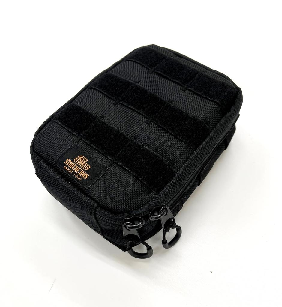 Stormcross Military Modular Pouch with MOLLE Smartphone Camouflage Design for the Forces 45630 System, Storage, Self-Defense (Black)