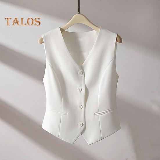Женский жилет без рукавов на пуговицах, однотонный легкий дышащий жилет, куртка в повседневном стиле, укороченный топ для повседневной носки, офиса, улицы