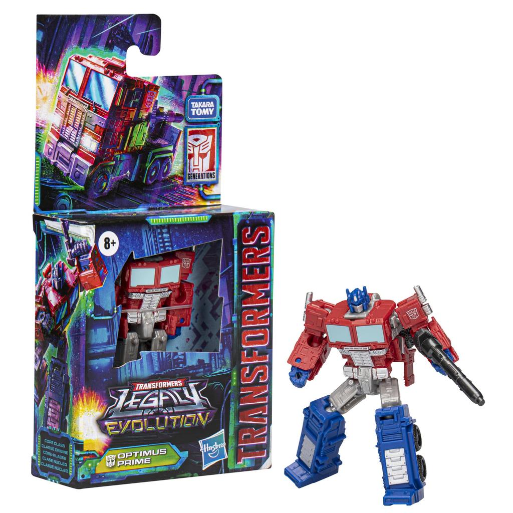 Transformers Legacy Evolution Core Class Optimus Prime Toy, 3.5-inch, for Boys and Girls, Ages 8 and Up