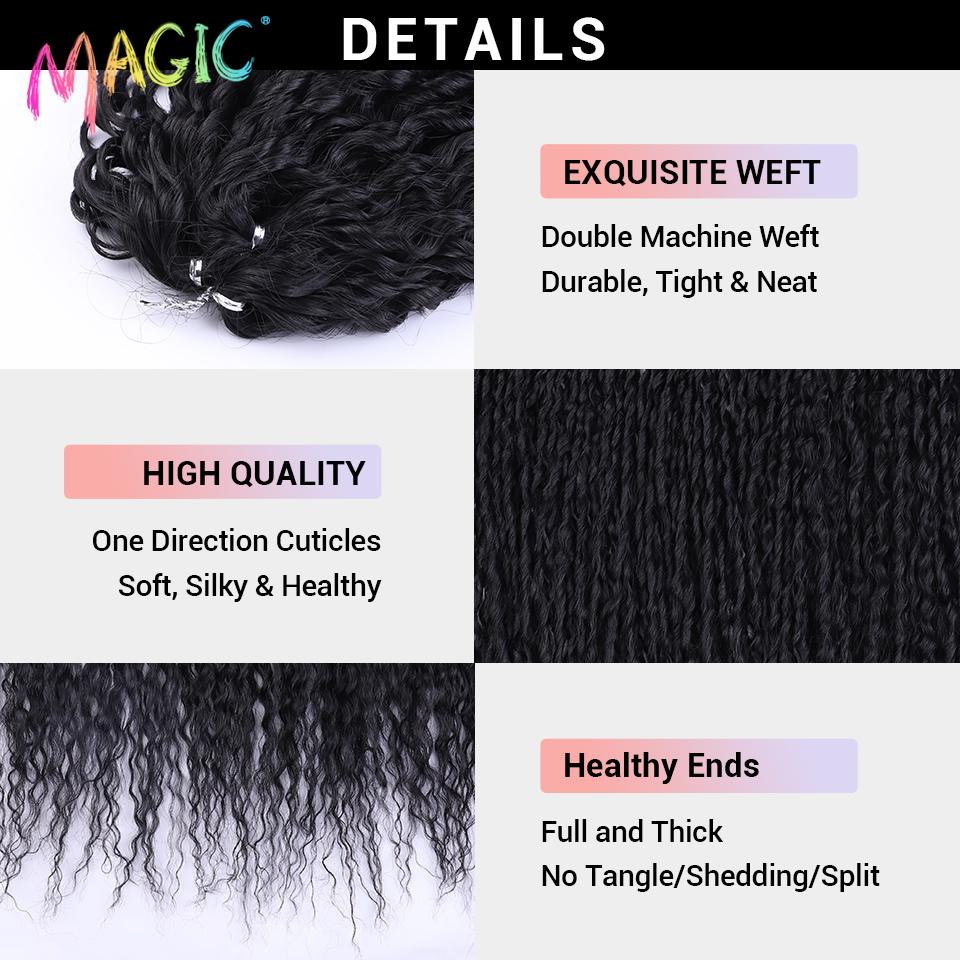 Magic Hair Extensions 30 Inch Afro Kinky Curly Hair Twist Crochet Hair Synthetic Braid Fake Hair Orange Braiding Synthetic Hair