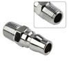NITTO Male Thread Adapter Air Fitting Male Coupler Silver
