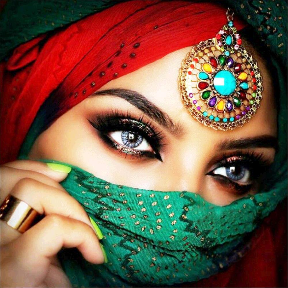 DIY новая алмазная живопись красивые глаза очаровательная 5D алмазная вышивка портрет вышивка крестиком мозаика украшение дома подарок