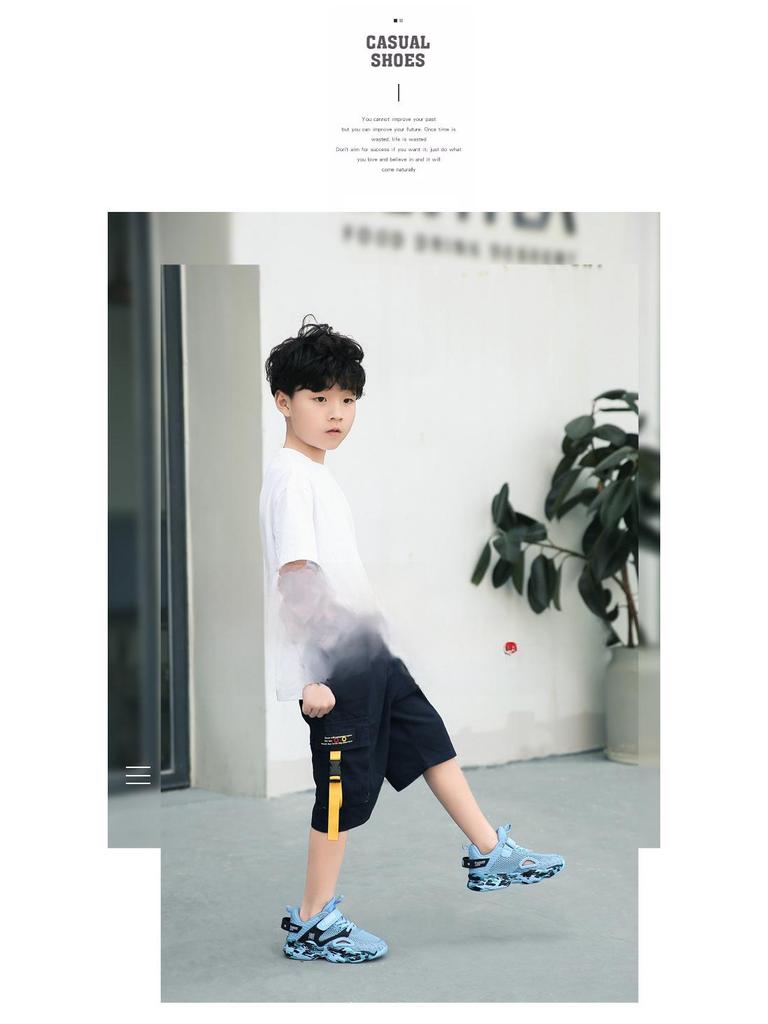 Дышащая спортивная обувь для мальчиков: Детские сетчатые кроссовки на весну/лето 2023 г.