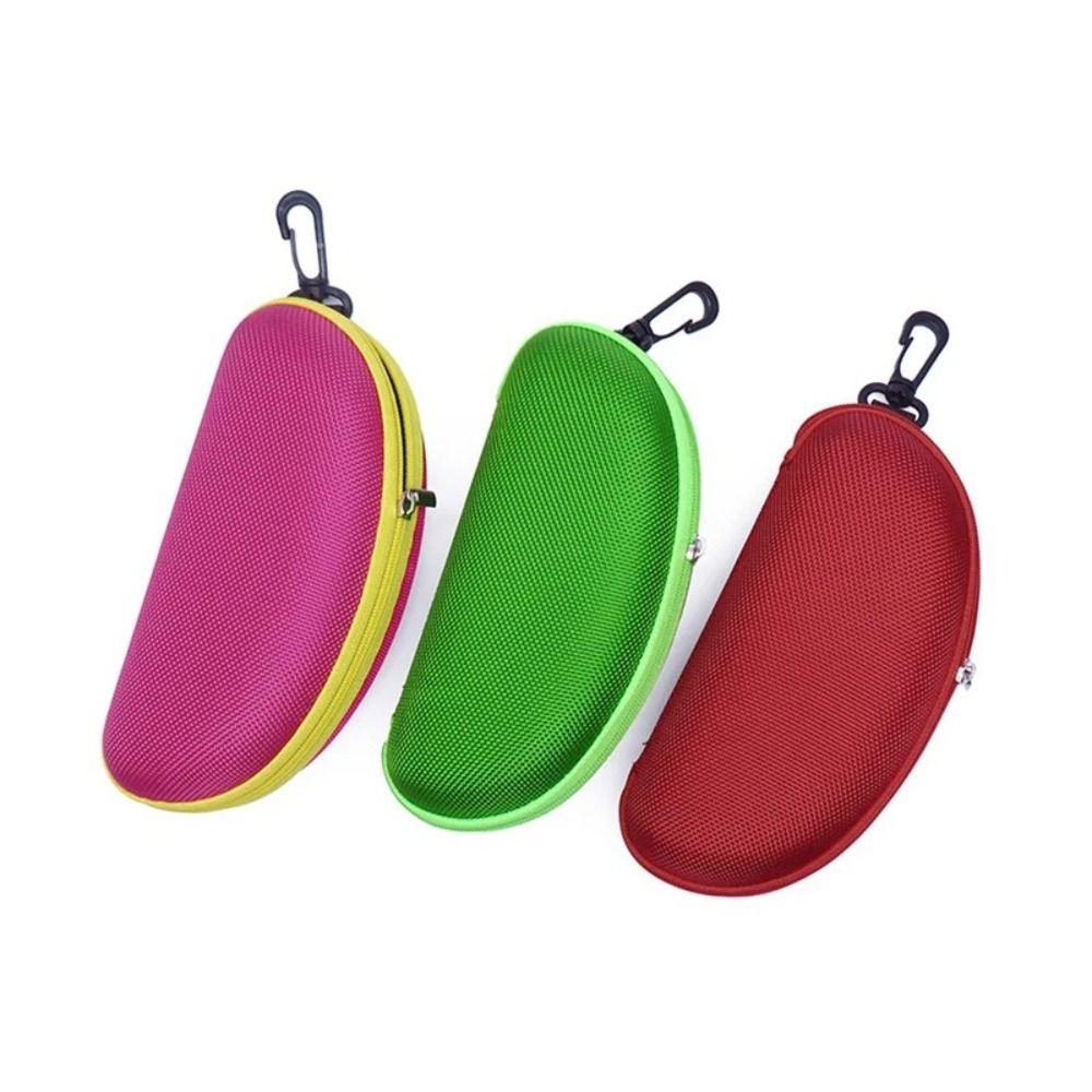 EVA Glasses Case Carabiner Hook Eyeglasses Protector Box Portable Eyeglasses Holder Daily Storage