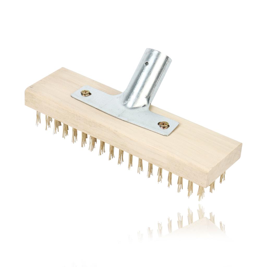 Щетка из нержавеющей стали для промышленного удаления ржавчины, щетка для пола с короткой щетиной, щетка для уборки мха на дорогах и заводских дворах