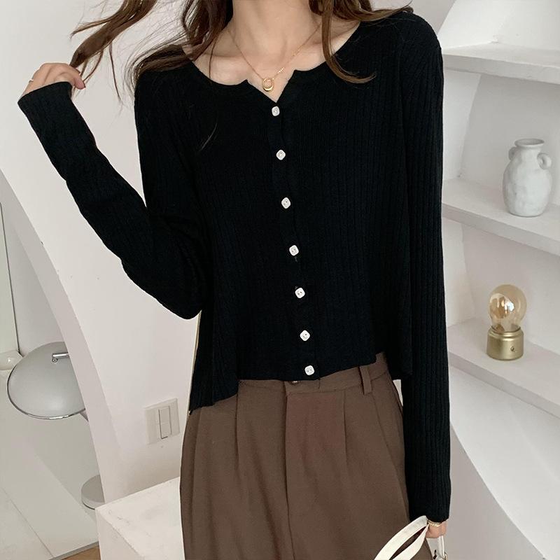 Loose Knitted Autumn New Cardigan Sweater Sweater Jacket Top Womens Clothing