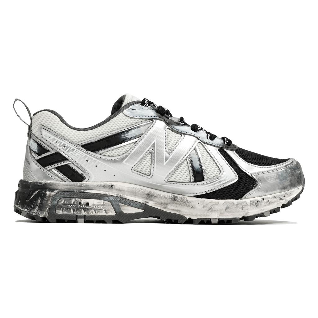 New Balance NB 410 V5 Cushioning Abrasion Resistant Low top Running Shoes Unisex Silver Black MT410KM5(Team113-S-BOX)