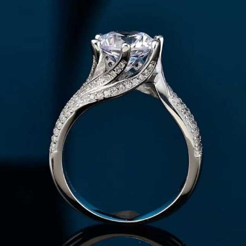 Sace Gems Сертифицированное GRA кольцо с муассанитом 5 карат VVS1 Lab Diamond Solitaire Кольцо для женщин Обручальное кольцо с обещанием ювелирных изделий