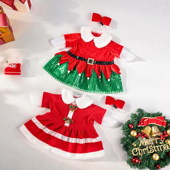 Рождественский наряд для гуся Костюм гуся Санта-Клауса Одежда для рождественского гуся для 23" цементных или пластиковых гусей Декор для лужайки и сада