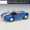 1:36 Ford Shelby Cobra 427 S/C 1965 модель спортивного автомобиля из сплава, литая под давлением металлическая игрушка, классическая модель, имитация детей
