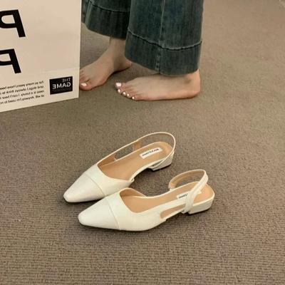 Модный бренд роскошный дизайнерский модный дизайн из ПУ кожи женские летние сандалии нового стиля с острым носком на низком каблуке женские сандалии нескользящая обувь на плоской подошве