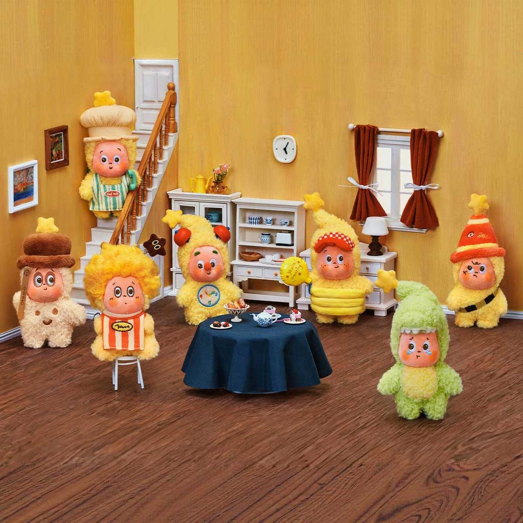 POP MART Серия «Сияй, сияй, будь маленькой звездой» - Плюшевый кулон, сюрприз-бокс (Индивидуальная упаковка / Набор из 6 предметов)