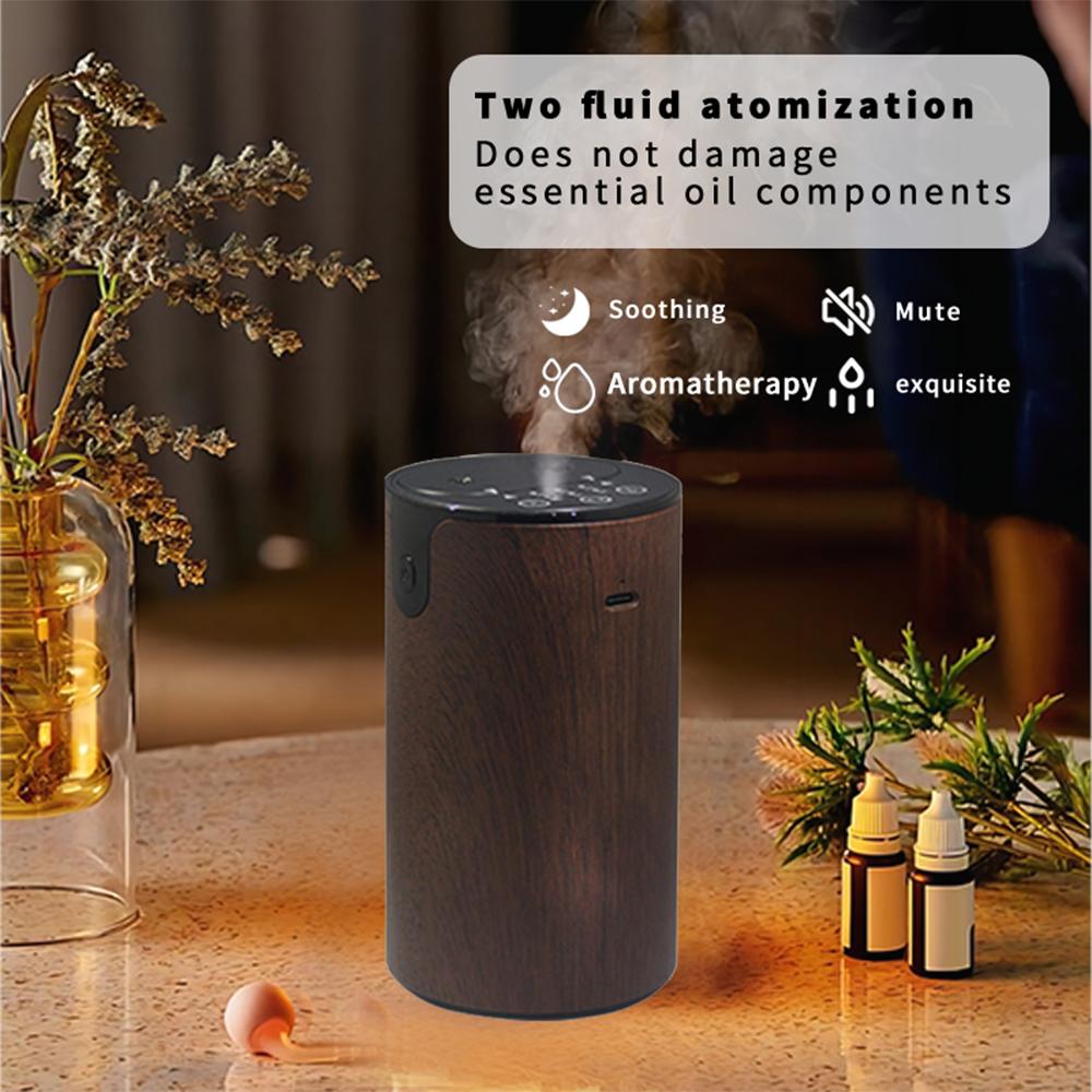 Essential Oil Diffuser for Home Quiet Smart Auto Aroma Diffuser Dual Nozzle Anti-Leakage 20ML Small