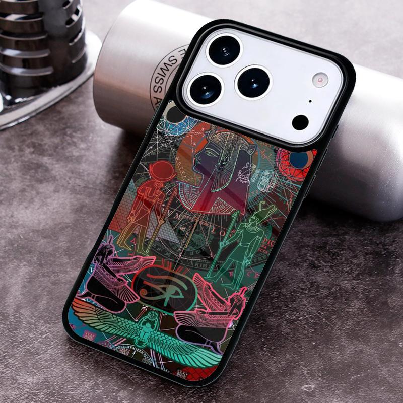 Чехол для телефона с принтом «Египетская фреска» для iPhone 17 16 15 14 13 12 11 Pro Max Plus 17Air Мягкий силиконовый чехол