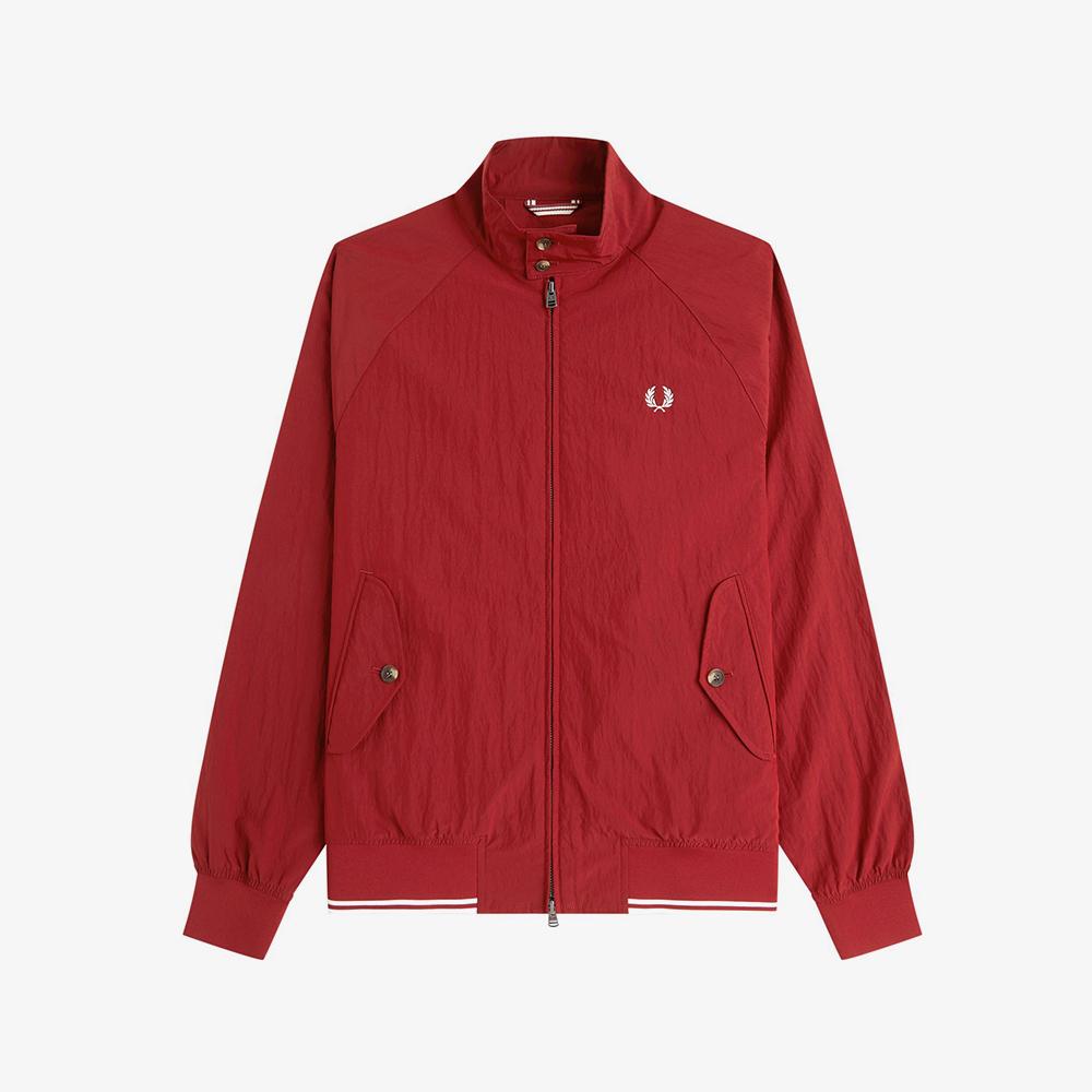 Fred Perry [Sport] Crinkle Harrington Jacket - Burnt Red Afpm261J321-M02