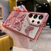 Чехол с 3D-блестками и бабочками, градиентом в виде зыбучего песка для Samsung Galaxy S25 S24 S23 Ultra Plus 23 FE A26 с покрытием Diamond Transparent Cover