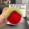 Украшение Брелок из меха кролика рекс Розовый Персиковый Плюшевый шарик Подвеска Пушистый Персиковый Брелок Рюкзак
