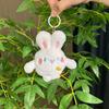Cuddly And Cozy Rabbit Plush Toy Keychain With Soft Texture And Options Colorful