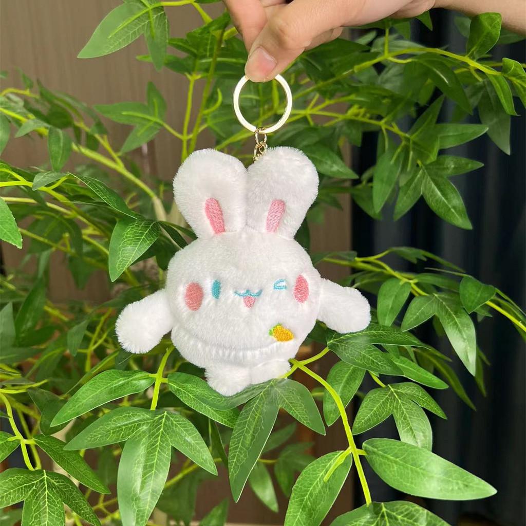 Cuddly And Cozy Rabbit Plush Toy Keychain With Soft Texture And Options Colorful