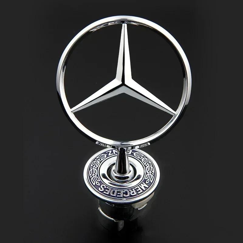 Zinc Alloy for Mercedes Benz C180 C200 C200 W204 W210 W220 W212 Car Front Hood Emblem Bonnet Label 3D High Quality Accessories IW2