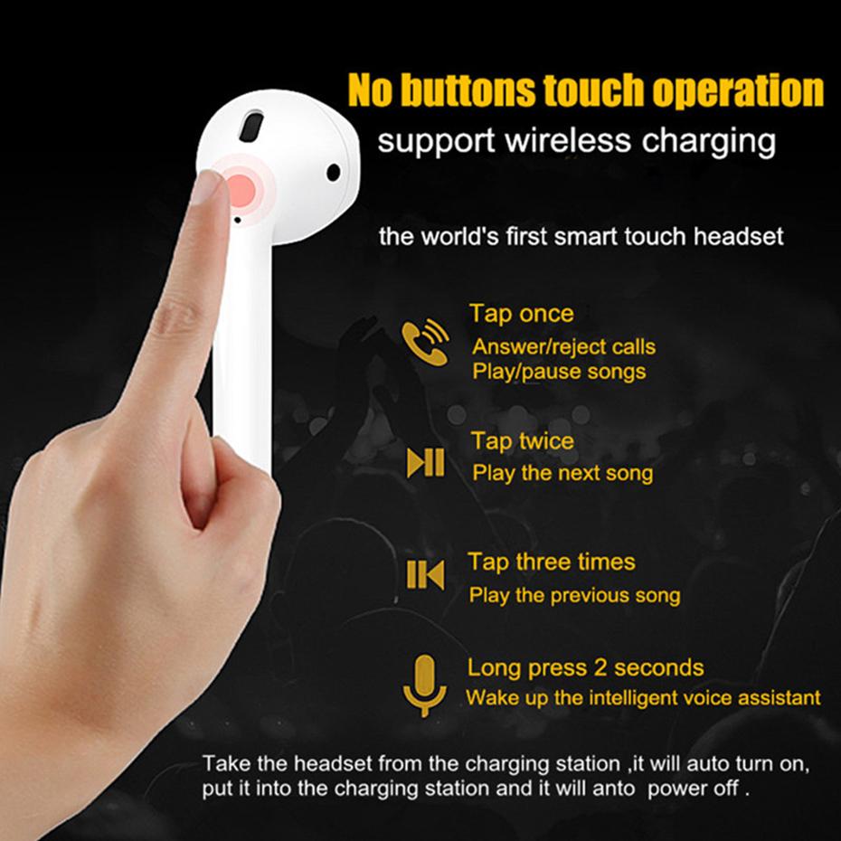 Оригинальные TWS Mini Pop-UP Беспроводные басовые стерео Bluetooth наушники Спортивные наушники с зарядным устройством для Huawei Xiaomi Android