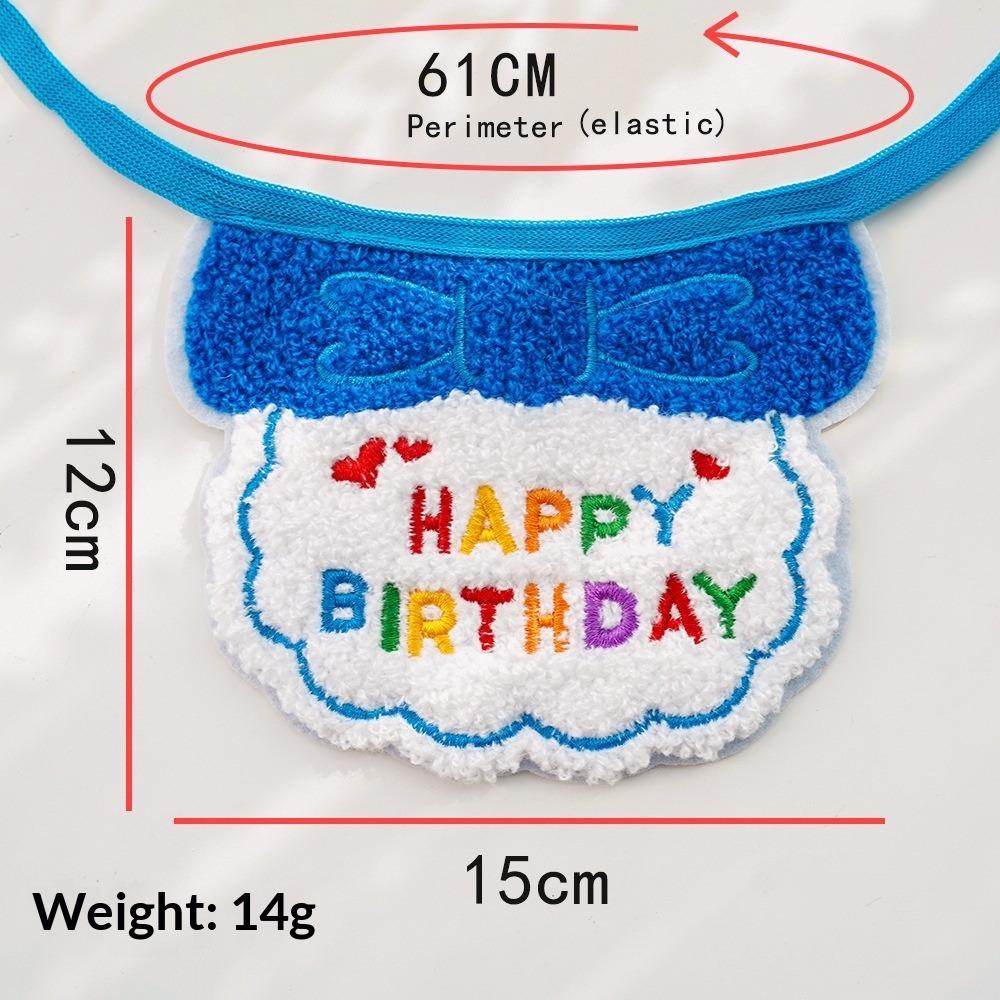 Pet Party Birthday Dress Up Saliva Scarf Bib Scarf Dog Cat Hat Accessories Supplies