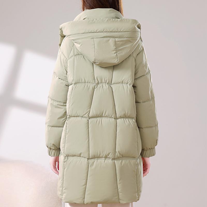 Fashion Women Winter Long Coats Elegant Thick Warm Parkas Hooded Loose Outerwears Lady Jackets