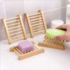 Легко промываемая полка для сушки мыла из необработанного дерева, практичная деревянная мыльница для кухни