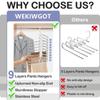 Stainless Steel Pants Hanger Closet Trouser Racks  for Pants Jeans Leggings Trousers Skirts
