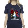 Disney Womens/Ladies Alice In Wonderland Flowers Cotton Boyfriend T-Shirt