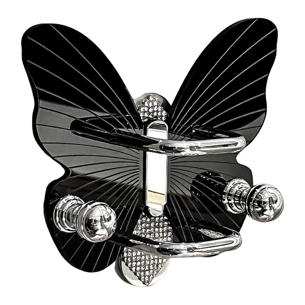 Самоклеящийся настенный держатель для расчесок в форме бабочки, стойка для хранения расчесок с крючком, прочная, надежная, стойка для заколок