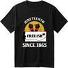 Solid Color For Unisex Summer Tshirt Fashion Juneteenth Freeish Since 1865 Classic Unisex Tee Shirt Lightweight Tee Unisex T Shirt