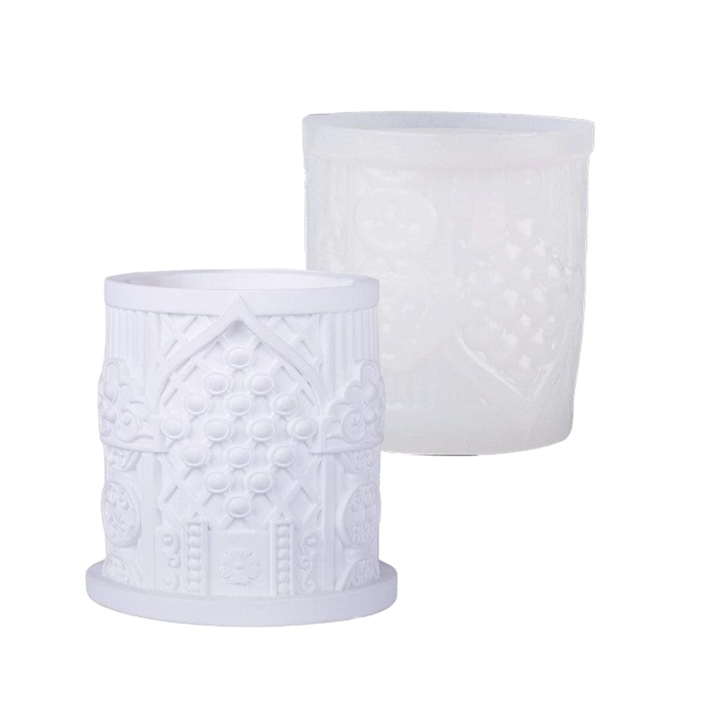 Силиконовая форма для изготовления свечей и смолы Замки Воспоминания Чашка для хранения Рукоделие Скандинавский дизайн Домашнее украшение