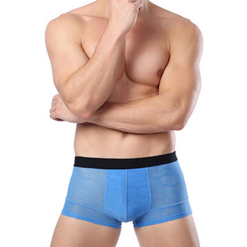 Летние Удобные Сексуальные Мягкие Геи Трусы Шорты Марлевые Брифы Дизайнерские Мужские С Низкой Посадкой Прохладные Ажурные Мужские Дышащие Аксессуары