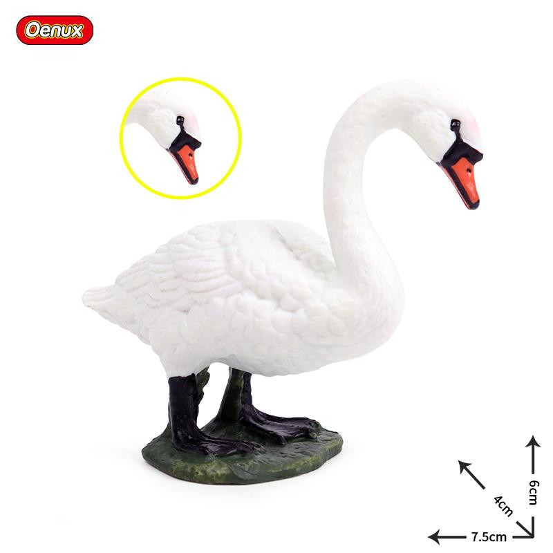 Oenux Модель Домашней Птицы Симуляция Гусь Лебедь Стая Утки Статуэтки Фермерских Животных Миниатюрная Фигурка Образование Детская Игрушка